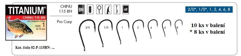 Háček TITANIUM 115 BN 6